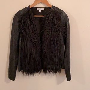 Faux fur faced jacket